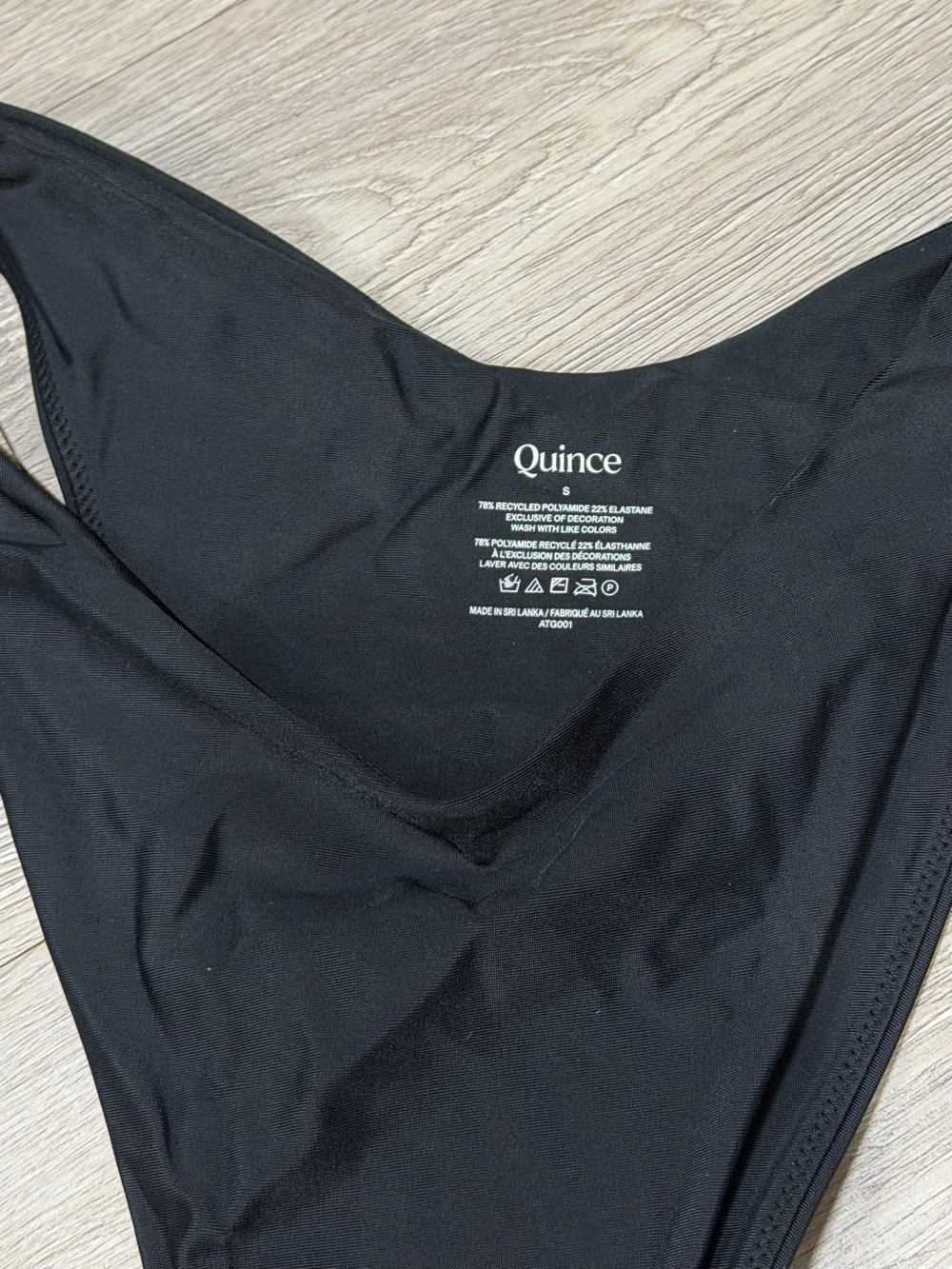 Quince Italian Black High-Leg Bikini Bottom - Picture 4 of 4